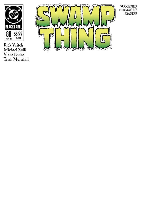 Swamp Thing 1989 #1 CVR C (OF 4) CVR C BLANK CARD STOCK cover