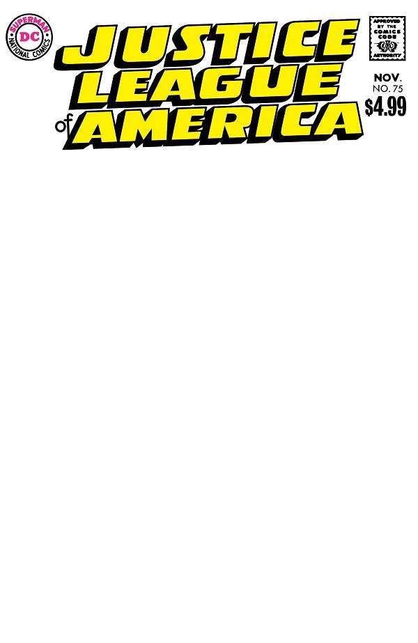 Justice League Of America #75 CVR B FACSIMILE EDITION CVR B BLANK CARD STOCK cover