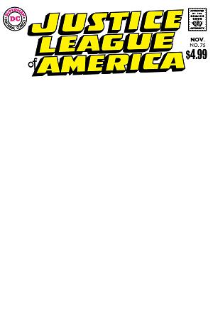 Justice League Of America #75 CVR B FACSIMILE EDITION CVR B BLANK CARD STOCK cover