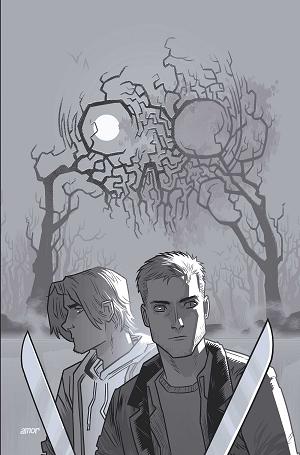 Supernatural #7 CVR K CVR K INC 1:5 JOHN AMOR LINE ART VIRGIN cover