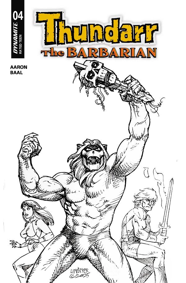 Thundarr The Barbarian #4 variant cover by Joseph Michael Linsner