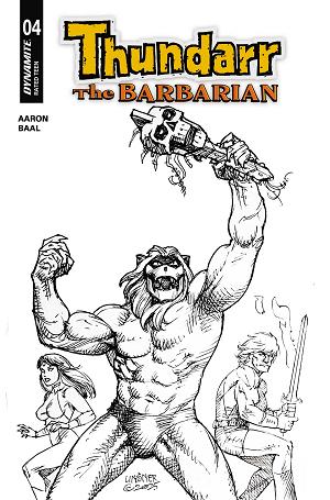 Thundarr The Barbarian #4 CVR L CVR L JOSEPH MICHAEL LINSNER LINE ART cover
