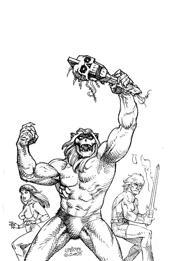 Thundarr The Barbarian #4 variant cover by Joseph Michael Linsner
