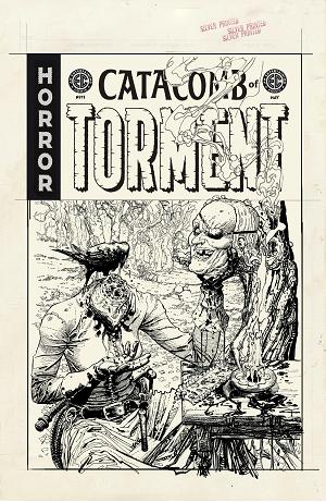 Ec Catacomb Of Torment #11 CVR D CVR D INC 1:20 DUSTIN WEAVER B&W ARTIST EDITION cover