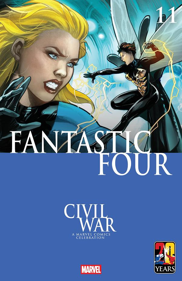 Fantastic Four #11 EMA LUPACCHINO CIVIL WAR CELEBRATION VARIANT cover