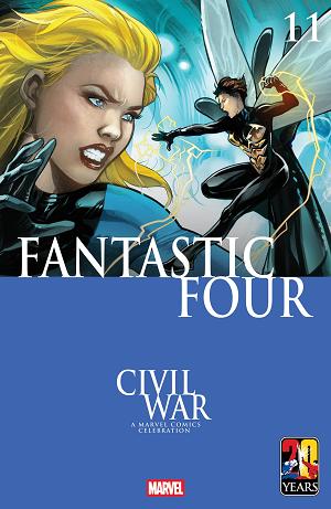 Fantastic Four #11 EMA LUPACCHINO CIVIL WAR CELEBRATION VARIANT cover