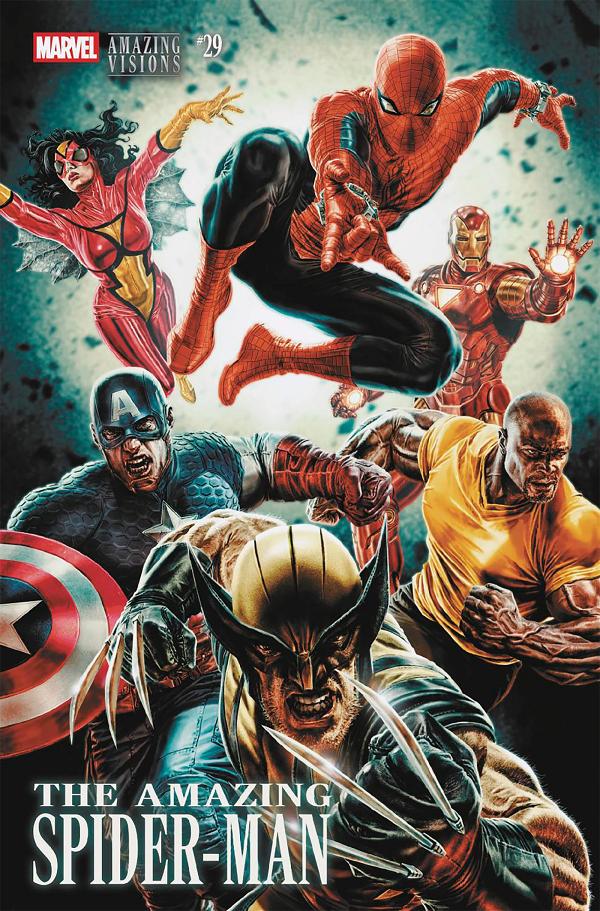 Amazing Spider-Man #29 LEE BERMEJO AMAZING VISIONS VARIANT cover