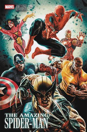 Amazing Spider-Man #29 LEE BERMEJO AMAZING VISIONS VARIANT cover
