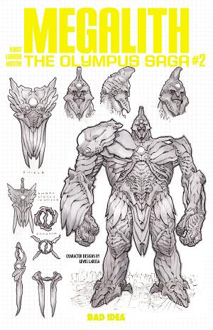 Olympus Saga Megalith #2 CVR E (OF 4) CVR E INC 1:50 LEWIS LAROSA DESIGN cover