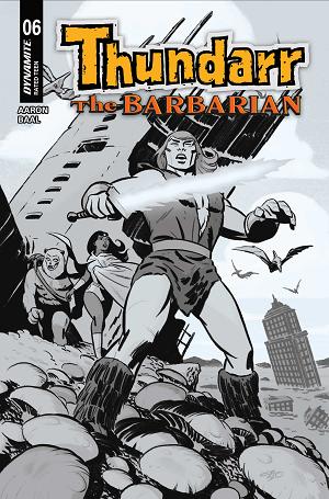 Thundarr The Barbarian #6 CVR F CVR F INC 1:10 MICHAEL CHO LINE ART cover