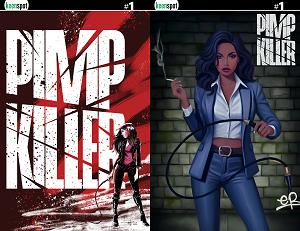 Pimp Killer #1 CVR D CVR D PHILLIP GINN & ELLE PETROVICH HOLOFOIL FLIP cover
