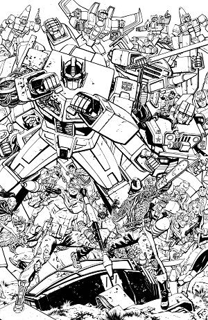 Gi Joe #23 CVR G CVR G TOM REILLY TRANSFORMERS B&W ENERGON UNIVERSE 3RD ANNIVERSARY cover