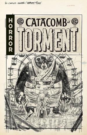 Ec Catacomb Of Torment #12 CVR D CVR D INC 1:20 TOM FOWLER B&W ARTIST EDITION cover