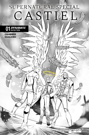Supernatural Special Castiel #1 CVR H (ONE SHOT) CVR H INC 1:10 PASQUALE QUALANO LINE ART cover