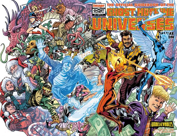 Ghost Machine The Official Guidebook #3 CVR B (OF 5) CVR B BRYAN HITCH & BRAD ANDERSON WRAPAROUND cover