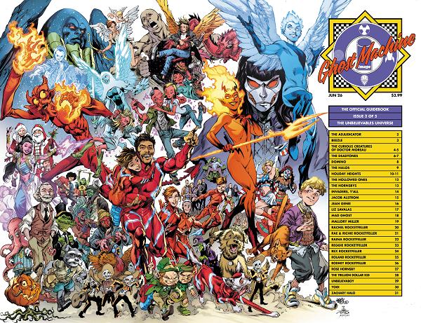 Ghost Machine The Official Guidebook #3 CVR C (OF 5) CVR C IVAN REIS & DANNY MIKI WRAPAROUND cover