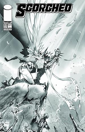 Scorched #52 CVR B CVR B IG GUARA B&W cover