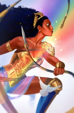 Wonder Woman #34 CVR E CVR E FATIMA WAJID DC PRIDE CARD STOCK cover