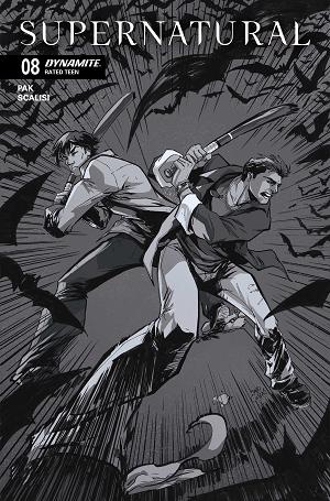Supernatural #8 CVR G CVR G INC 1:10 DAVID COUSENS LINE ART cover