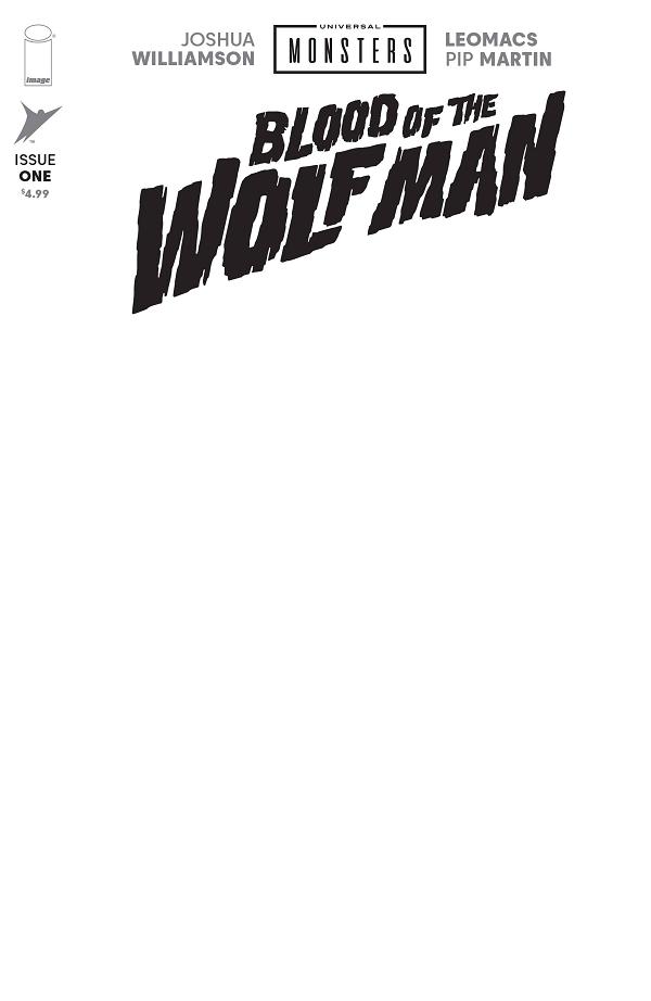 Universal Monsters Blood Of The Wolf Man #1 CVR H (OF 4) CVR H BLANK SKETCH cover