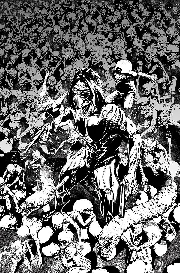 Darkness #6 CVR D CVR D INC 1:50 VALERIO GIANGIORDANO B&W cover