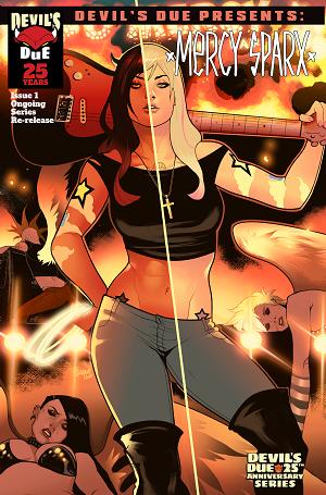 Devils Due Presents Mercy Sparx #1 CVR D (ONE SHOT) CVR D INC 1:10 ELIZABETH TORQUE UV SPOT cover