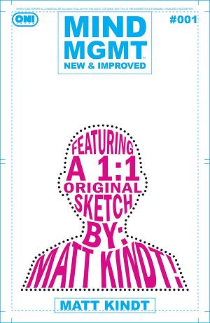Mind Mgmt New & Improved #1 CVR F CVR F INC 1:250 MATT KINDT ORIGINAL ART SKETCH cover