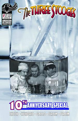 Three Stooges American Mythology 10Th Anniversary #1 CVR D CVR D B&W PHOTO cover
