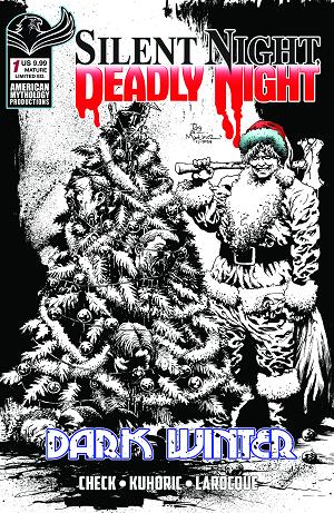 Silent Night Deadly Night Dark Winter #1 CVR F (OF 2) CVR F ROY ALLAN MARTINEZ B&W cover