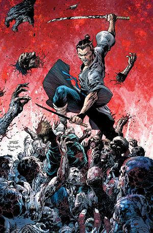 Dead Samurai #8 CVR E CVR E INC 1:100 JIM LEE VIRGIN SIGNED cover