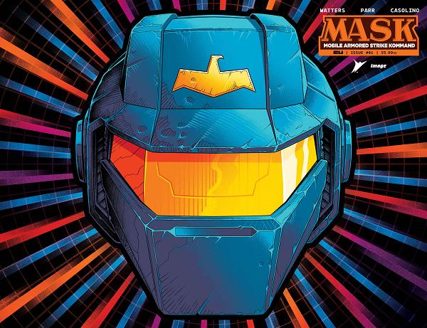 Mask #1 CVR Q CVR Q PYE PARR & LUKE PREECE & ANDRES JUAREZ DIE CUT FOIL MASK cover