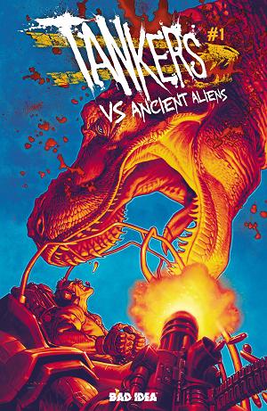 Tankers Vs Ancient Aliens #1 CVR B (OF 4) CVR B LEWIS LAROSA cover