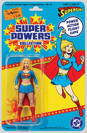 Supergirl And The Legion Of Super Heroes #23 CVR B FACSIMILE EDITION CVR B JASON GEYER & ALEX SAVIUK SUPERGIRL SUPER POWERS CARD STOCK cover