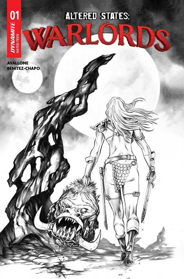 Altered States Warlords #1 variant cover by Mike Rooth