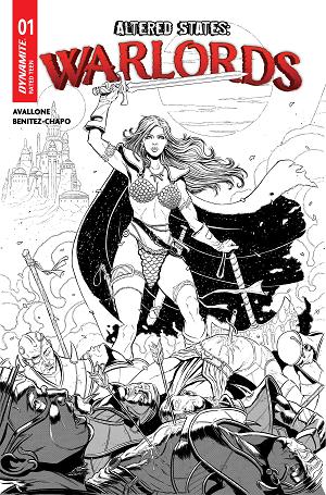 Altered States Warlords #1 CVR K CVR K INC 1:15 MARIANO BENITEZ CHAPO LINE ART cover