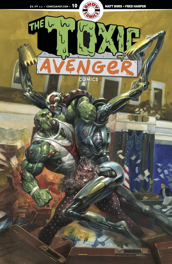 Toxic Avenger Comics #10 CVR A FRED HARPER (MR) cover
