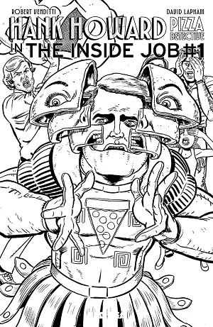 Hank Howard, Pizza Detective The Inside Job #1 CVR C (ONE SHOT) CVR C DAVID LAPHAM VERHOEVEN HOMAGE cover
