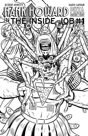 Hank Howard, Pizza Detective The Inside Job #1 CVR E (ONE SHOT) CVR E DAVID LAPHAM CARPENTER HOMAGE cover