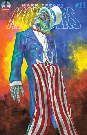 Mark Spears Monsters #11 CVR D CVR D MARK SPEARS RED WHITE & DEAD cover