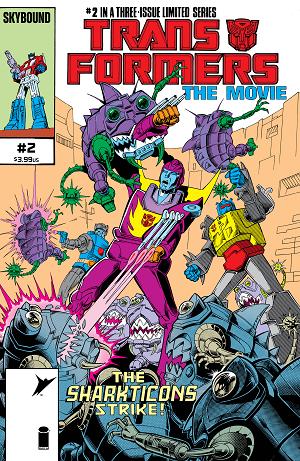 Transformers The Movie 40Th Anniversary Edition #2 CVR B (OF 3) CVR B DON PERLIN & IAN AKIN & BRIAN GARVEY cover