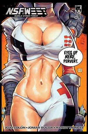 Nsfwest #1 CVR C CVR C RYAN G BROWNE CAPTAIN CECI cover