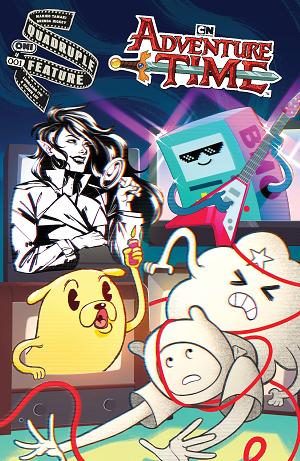 Adventure Time Quadruple Feature #1 CVR E (OF 4) CVR E INC 1:20 JAKI KING cover