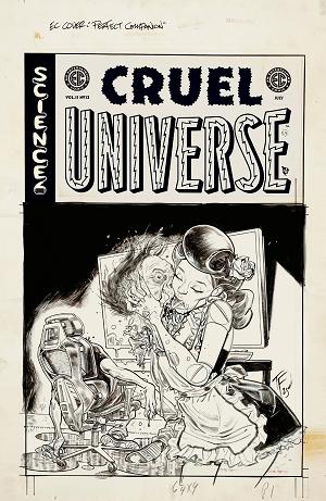 Ec Cruel Universe 2 #12 CVR D (OF 12) CVR D INC 1:20 TOM FOWLER B&W ARTIST EDITION cover