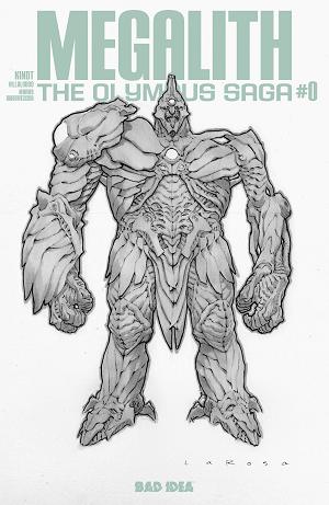 Olympus Saga Megalith #0 CVR E (OF 4) CVR E INC 1:20 LEWIS LAROSA BW cover