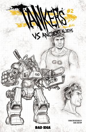Tankers Vs Ancient Aliens #2 CVR D (OF 4) CVR D INC 1: 20 JUAN JOSE RYP DESIGN cover