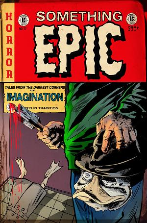 Something Epic #13 CVR D CVR D SZYMON KUDRANSKI EC HORROR HOMAGE cover