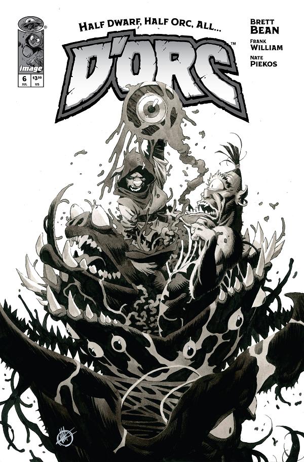 Dorc #6 CVR D CVR D INC 1:50 MATTEO SCALERA B&W cover