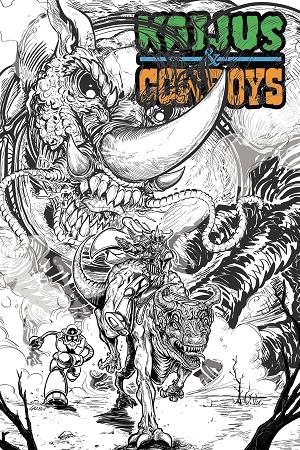 Kaijus & Cowboys #1 CVR C (OF 12) CVR C GAZ GRETSKY GAZBOT cover