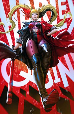 Harley Quinn #64 CVR D CVR D DERRICK CHEW CARD STOCK cover