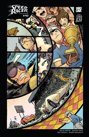 Speed Racer #10 CVR B CVR B JESSE LONERGAN CONNECTING RETRO cover